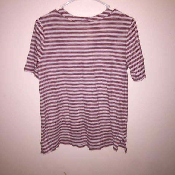 Loft Boxy Striped Tie Top - Picture 2 of 5